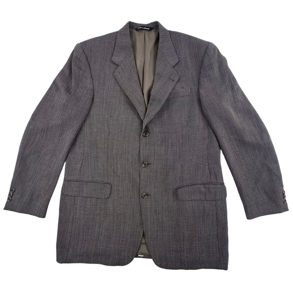 Mark Shale Mens 46R Sport Coat Blazer Gray Pure Virgin Wool Astor Made in Canada